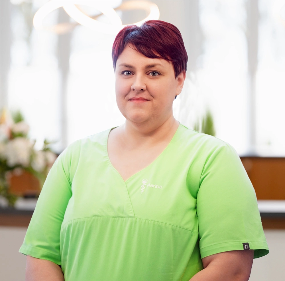 Marina, medizinische Fachangestellte der Hausarztpraxis