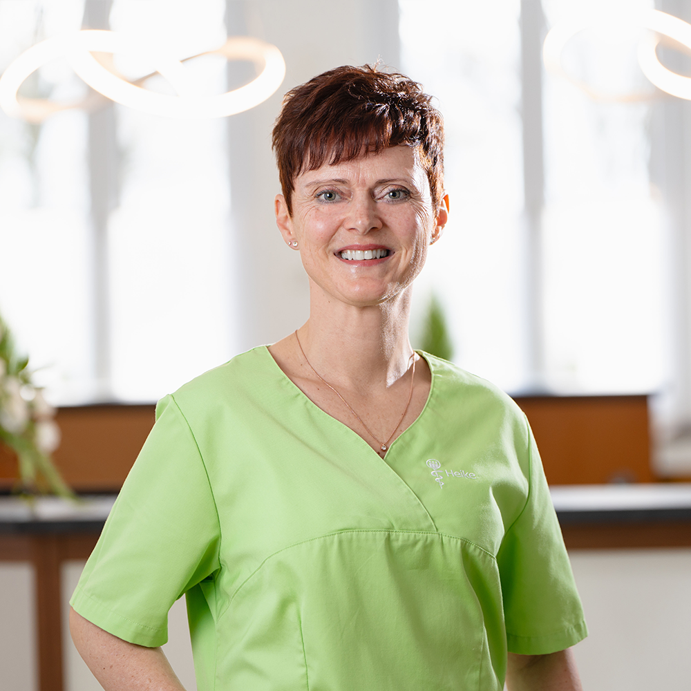 Heike, medizinische Fachangestellte der Hausarztpraxis