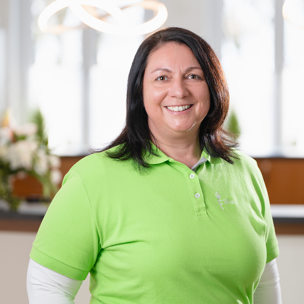 Silvia, medizinische Fachangestellte der Hausarztpraxis